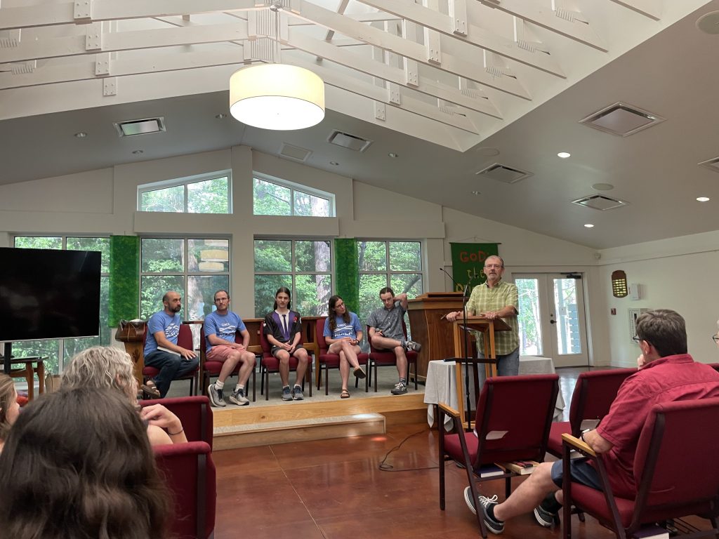 Chapel Hill Mennonite Fellowship community gathered in worship and conversation